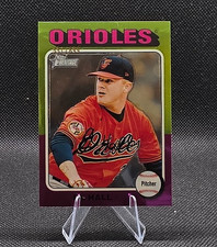 2024 Topps Heritage High Number DL Hall Chrome Refractor /699 #500 Orioles