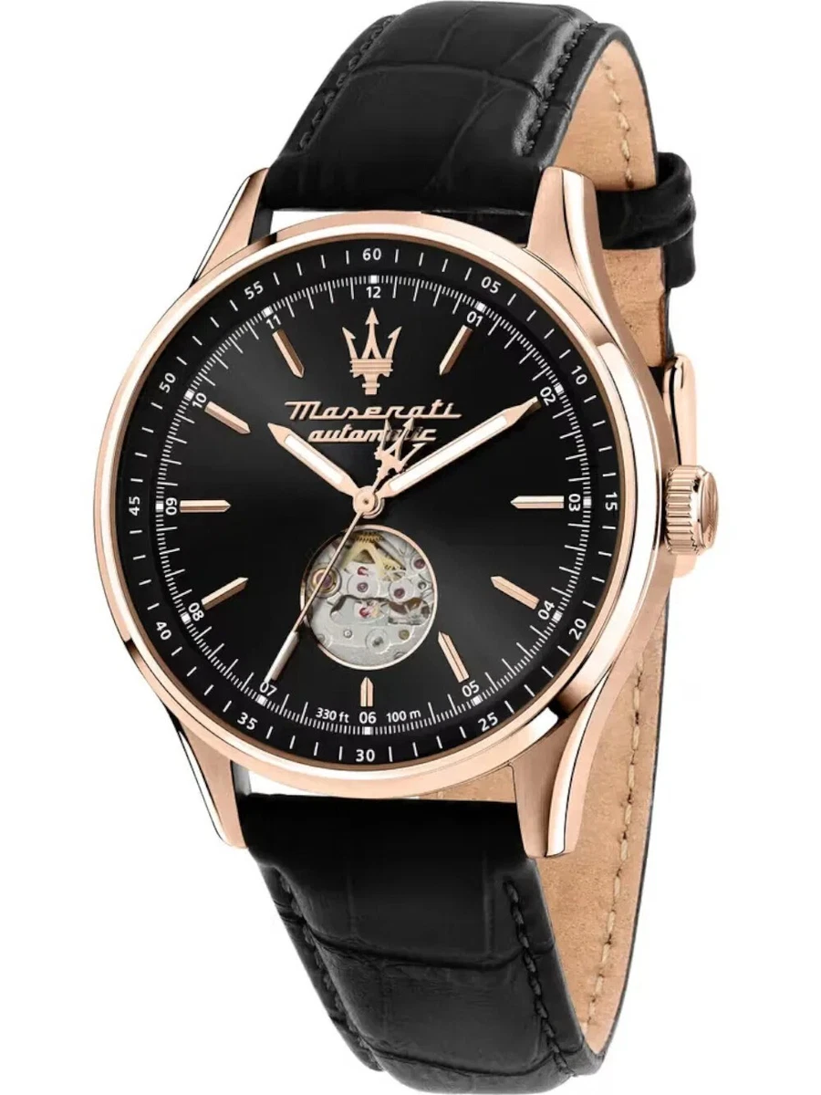 Maserati epoca orologio uomo in pelle nero r8851118015 list. 189