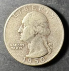 1950-S Silver Washington Quarter (Circulated) - (#4029) Very Fine Condition