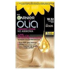 Garnier Olia Hair Colour 10.32 Platinum Gold | Ammonia-Free Permanent Dye