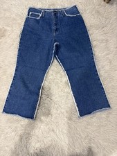 VTG LA Blues Fringe 90  s Style Jeans Women  s Approx A 14 Waist. Guc