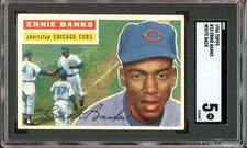 1956 Topps Baseball #15 Ernie Banks SGC 5