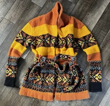Idyllwind By Miranda Lambert Southwestern Aztec Print Belted Cardigan Size S