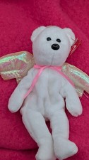 HALO the Angel Bear TY Beanie Baby Stuffed Animal 1998 Retired Collectible 