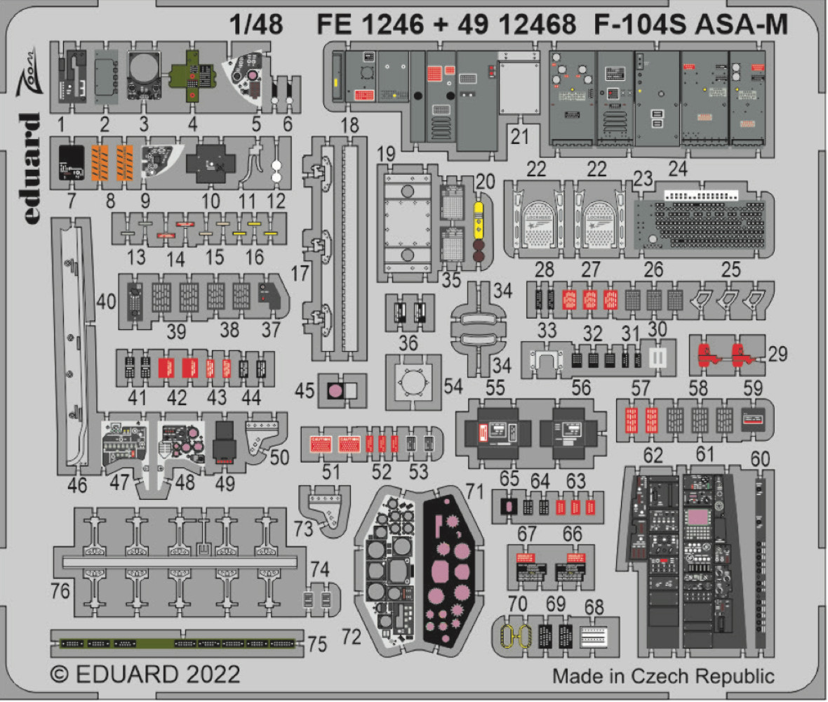 Eduard FE1246 1:48 Lockheed F-104S Starfighter ASA-M