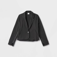 Women's Adaptive Seated Fit Side Opening Blazer Jacket - A New Day
