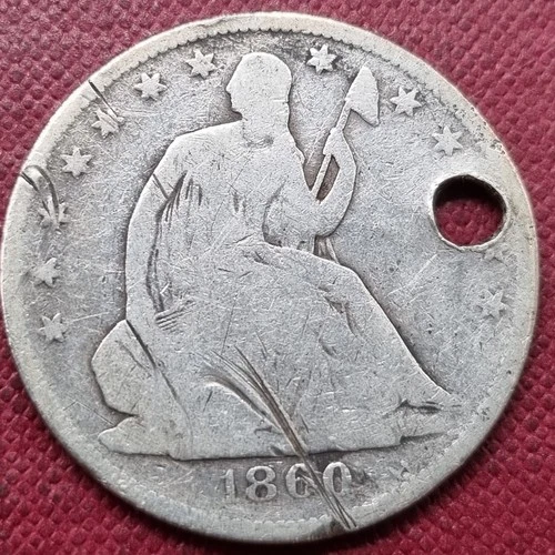 1860-O Seated Liberty Half Dollar — photo from the most recent tracked eBay sale