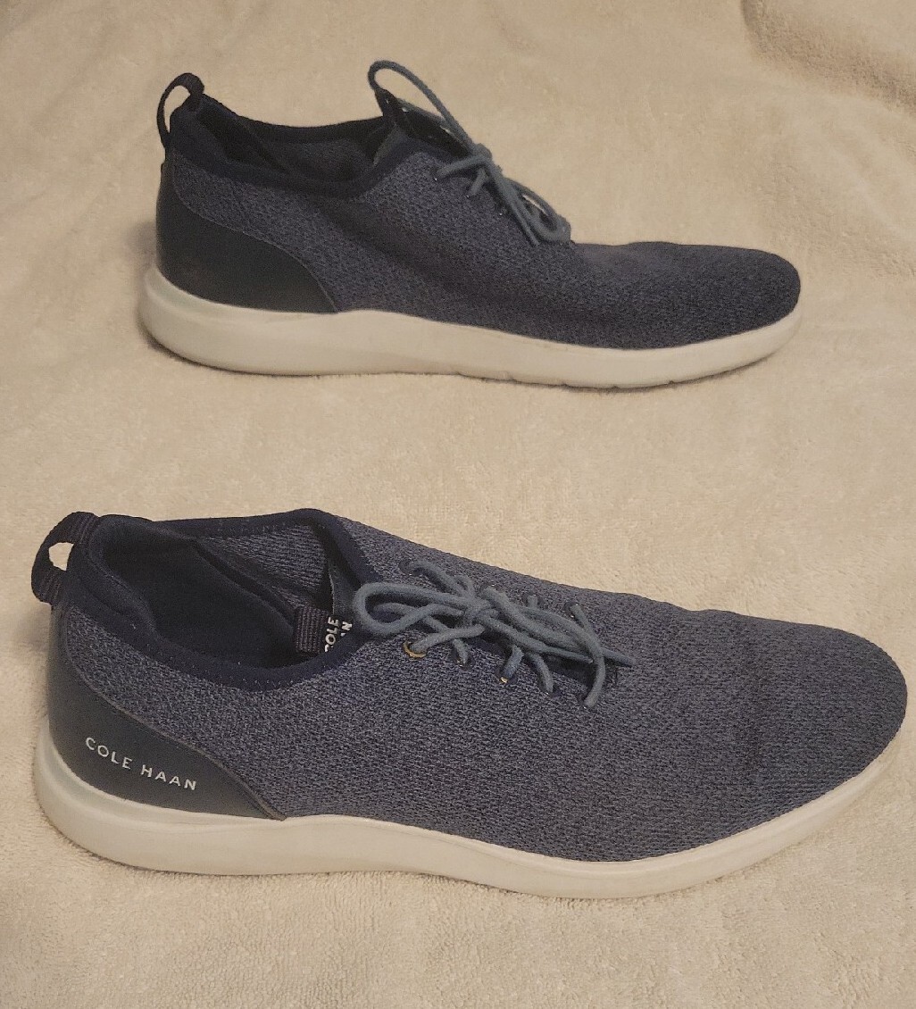 SAOLA Scarpe casual Oxford Cole Haan Grand OS Plus taglia 12 Essex Knit da uomo blu navy
