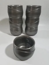 Lot of 7 Aladdin Allure Temp-Rite 5 Fl. Oz. Stacking Camping Soup Bowls