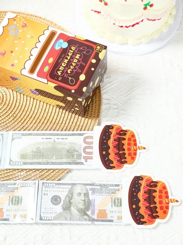 Geschenk Ausziehbox Geburtstag Zug Spardose mit Klarsichttüten Partyzubehör - Bild 8 von 23
