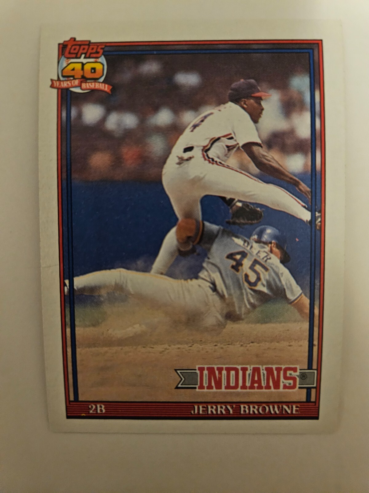 1991 TOPPS JERRY BROWNE #76 NM