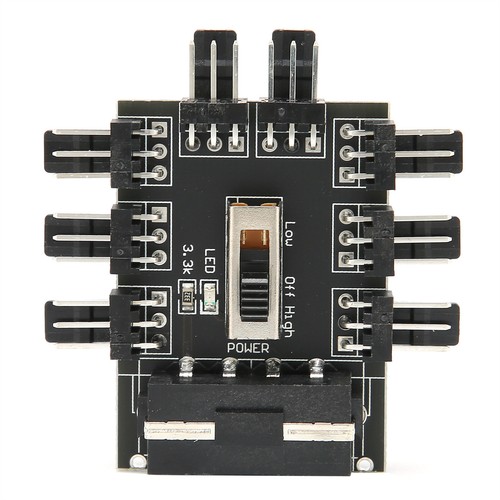 1 to 8 3Pin PC Cooling Fan Hub SATA Power Supply Splitter Speed Controller - Picture 5 of 10
