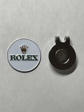  1 Rare ROLEX 1" Flat Coin Style Golf Marker With BONUS Hat Clip - A Beauty 