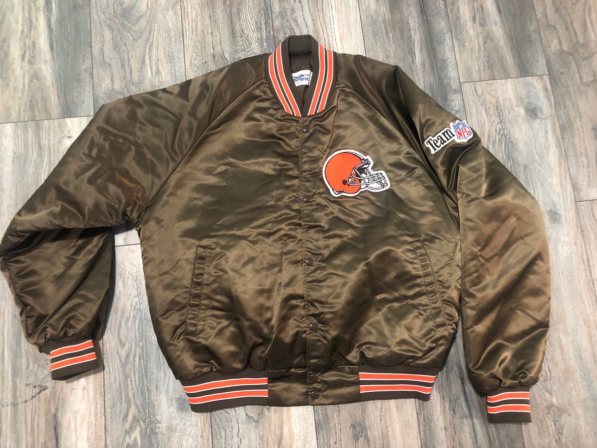 Vintage 90's Chalk Line Cleveland Browns NFL Satin Jacket Vintage 90's Chalk Line Cleveland Browns NFL Satin Jacket