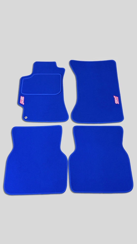 Subaru Impreza WRX STI напольные коврики Caprets синяя ткань Impreza GD 2002-2007 LHD - Изображение 4 из 4