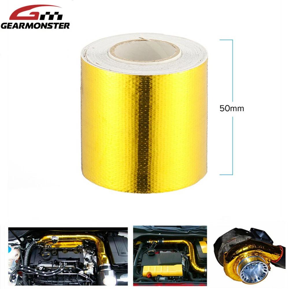 Heat Shield Wrap Tape Car Motorcycle Exhaust Pipe Adhesive Reflective Foil  5M UK | eBay
