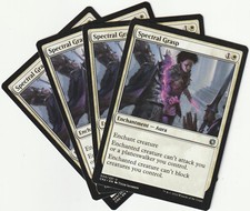 ✪ 4 MAGIC The Gathering SPECTRAL GRASP White Enchantment PLAYSET CN2/EN NM/EX