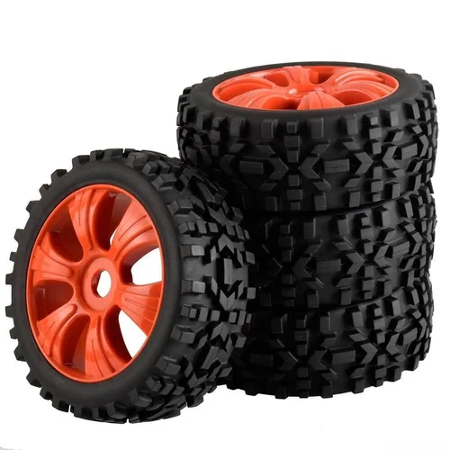 4pcs 1/8 Rc Buggy Off-Road Wheels & Tires Set For Kyosho Inferno Neo - Mp9 Hsp - Picture 13 of 18