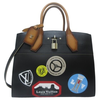 LOUIS VUITTON City Steamer MM World Tour Collection Handbag Shoulder Bag 2way