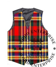 MacGill Modern tartan VEST Formal 5 Buttons Kilt WAISTCOAT Scottish Wedding Vest