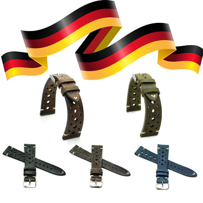 Rios1931 Rallye Made in Germany Vintage Leather Watchstrap 18 19 20 22mm