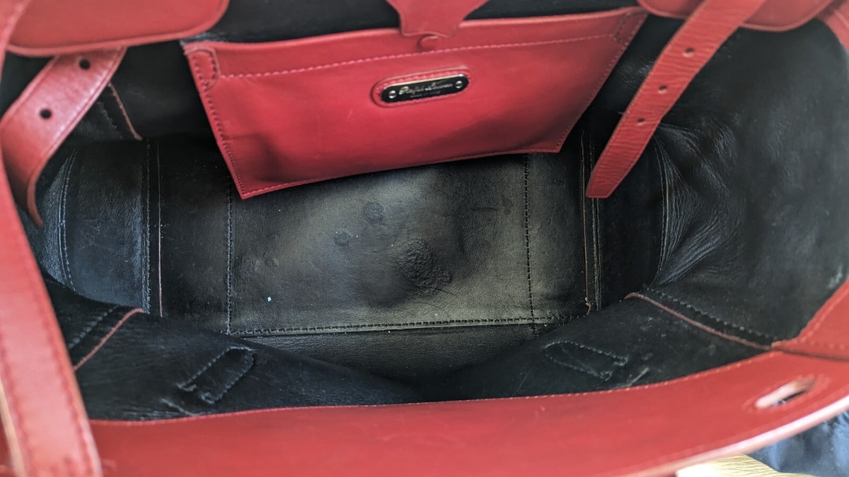 $3500 Ralph Lauren Collection Rare Red Ricky 33 Calfskin $3500 Ralph Lauren Collection Rare Red Ricky 33 Calfskin