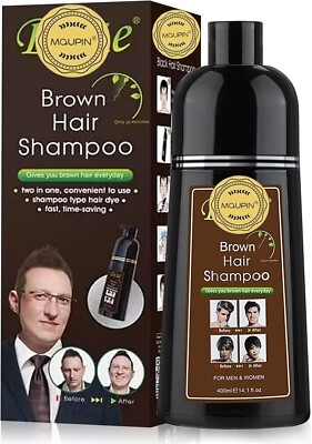 Dexe Brown Hair Dye Shampoo | Natural Healthy Shiny Hair Instant