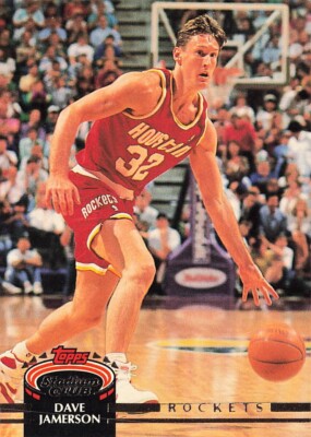 1992 Stadium Club #366 Dave Jamerson Houston Rockets