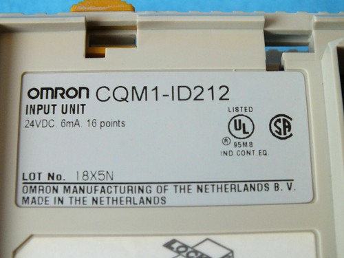 Omron CQM1-ID212 24VDC 6mA 16 points Input unit CQM1ID212 - Picture 3 of 5
