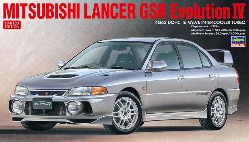 自動車 MITSUBISHI LANCER GSR Evolution 1/24 Fujimi 1/24 Model Kit Mitsubishi Lancer Evolution VI GSR from