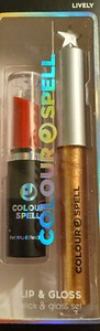 Colour Spell 2-pc Lipstick & Gloss Set- Lively-NIB