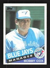 1985 Topps Baseball Manager Bobby Cox #411 Toronto Blue Jays