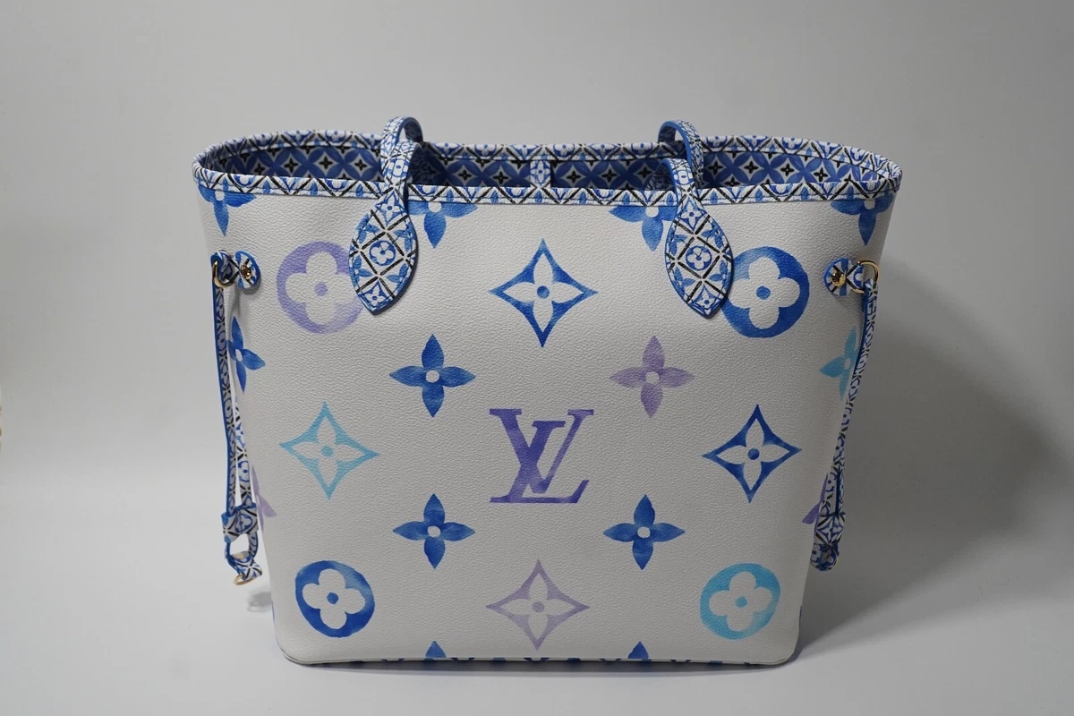 Louis Vuitton Neverfull MM By The Pool Blue M22979 NEW | eBay 