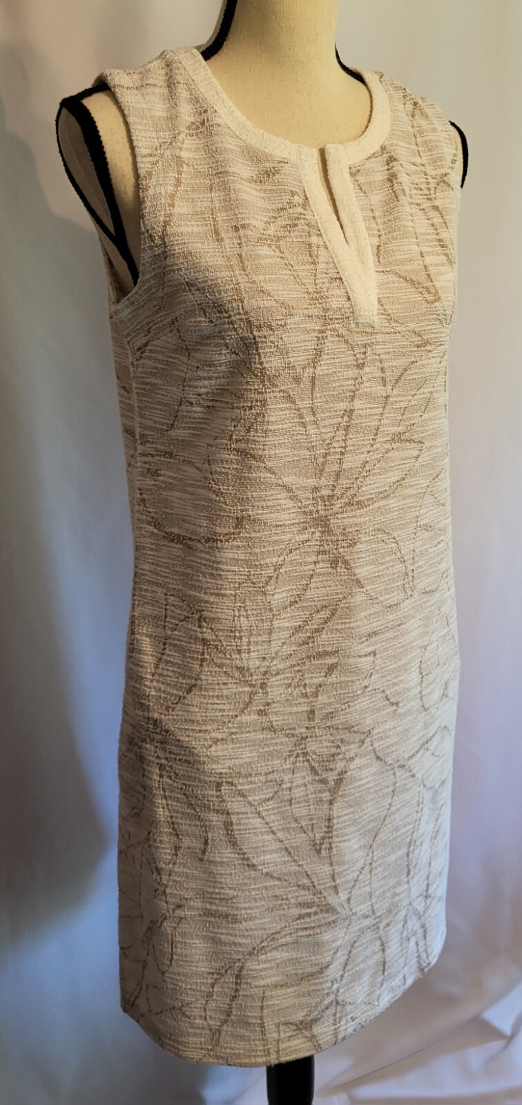 Liz Claiborne  Terrycloth Sleeveless Henley Dress Size S