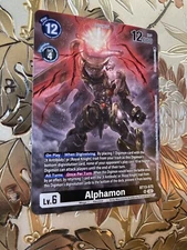 Digimon Card Game Alphamon BT13-075 SR Participation Promo