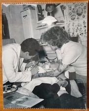 Bernard Kobel Traditional Tattoo Photo Vintage Tattooed Woman Cindy Ray 8X10 D3