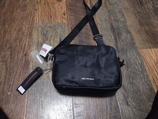 NEW LIKE DREAMS Nomad front  pockets women's shoulder bag -BLACK NWT