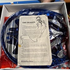 Quicksilver Kites dragon kite - 45' long Dragon 1975 Red Blue