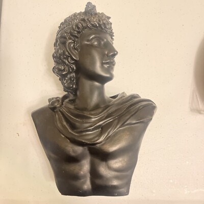 Vintage J & TR 207 Apollo busts Italy 10.5  Tall figurine statue