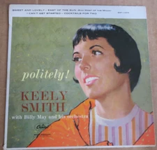 45RPM Capitol EAP 1-1073 Keely Smith + Billy May - Politely!, medium average V