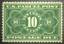 US Stamp Scott #JQ4  1913 10c Parcel Post Postage Due - XFS - MNH - Nice Stamp!!