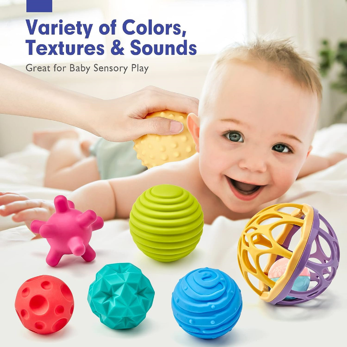 Fisher Price Bebe Bolas Sensoriales TEYTOY Pack Texturas Para