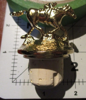 BLANTONS GOLD Bourbon SECOND N STOPPER whiskey bottle jockey buffalo trace empty