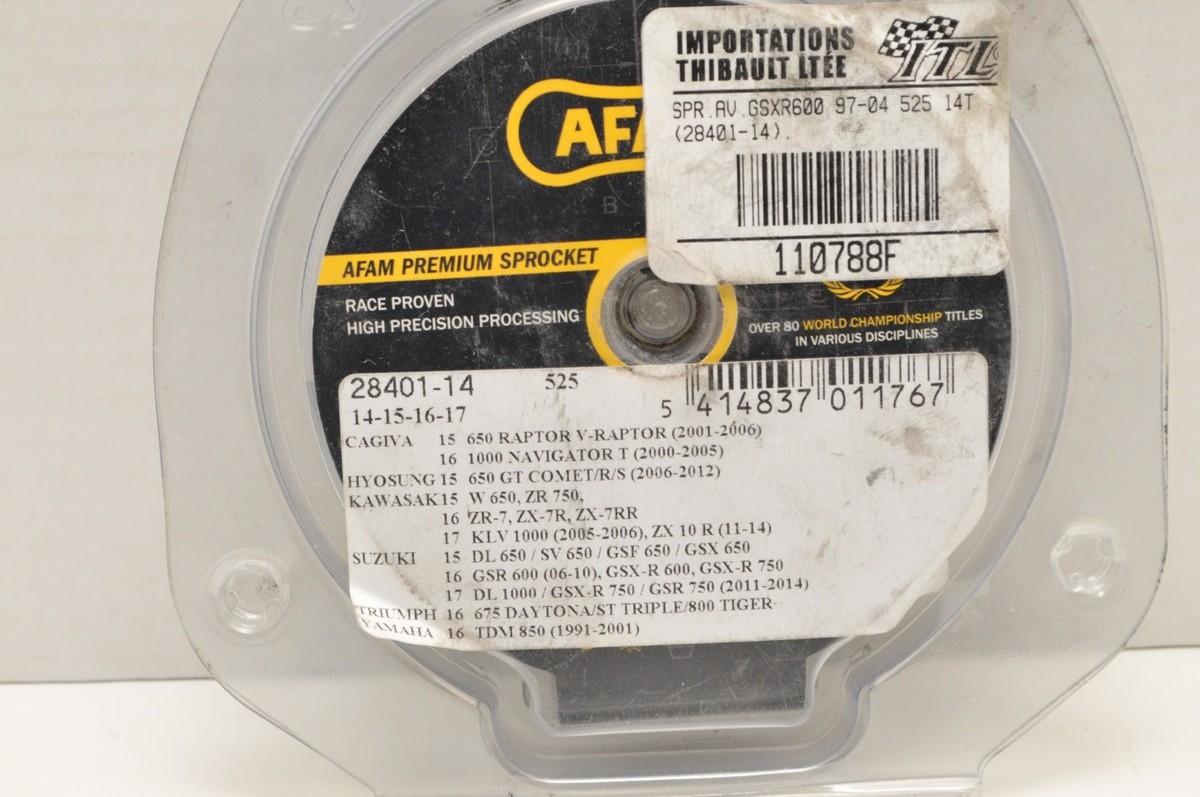 AFAM Sprockets 28401-14T Steel Front Sprocket 525 YAMAHA SUZUKI