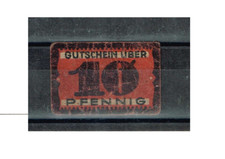 Aue, 10 Pf Dom towarowy Wichelt, RZADKI