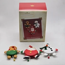 Hallmark Keepsake 2005 Joyful Jumping Jacks Set of 3 Christmas Ornaments 