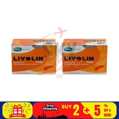 2 X Livolin Forte 50'S Liver Cleanse Detox Vitamin Supplement