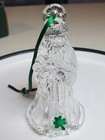 Galway 24% Lead Irish Crystal Bell Father Christmas Santa 4-leaf Clover — photo 1
