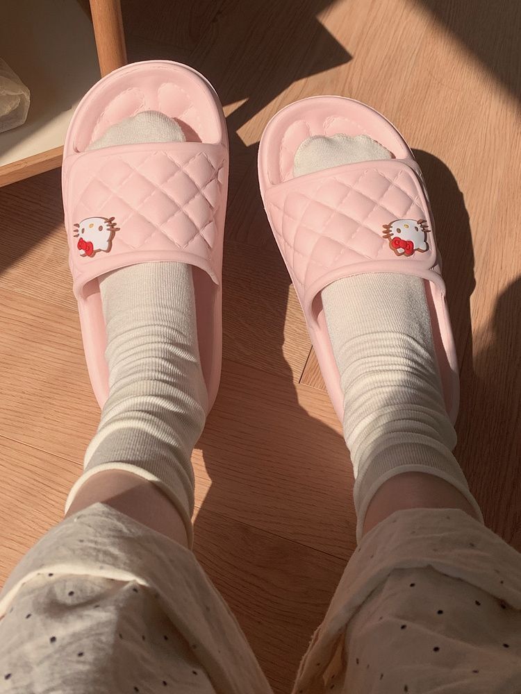 NEW Women Girl's Hello Kitty My Melody Slippers Indoor Bath Home Non