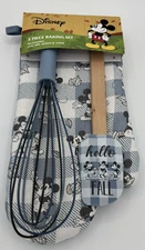 Best Brands Disney Mickey Mouse Hello Fall 3Piece Set: Oven Mitt, Spatula, Whisk